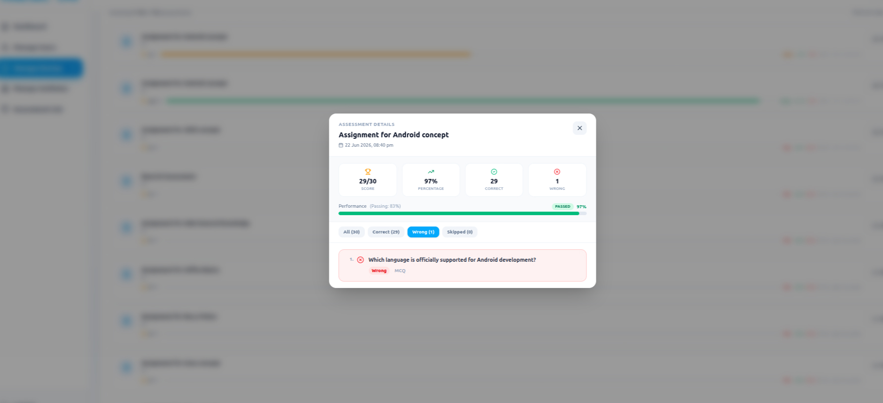 Assessment Analytics